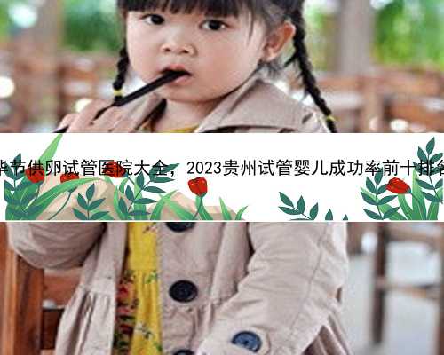 毕节供卵试管医院大全，2023贵州试管婴儿成功率前十排名